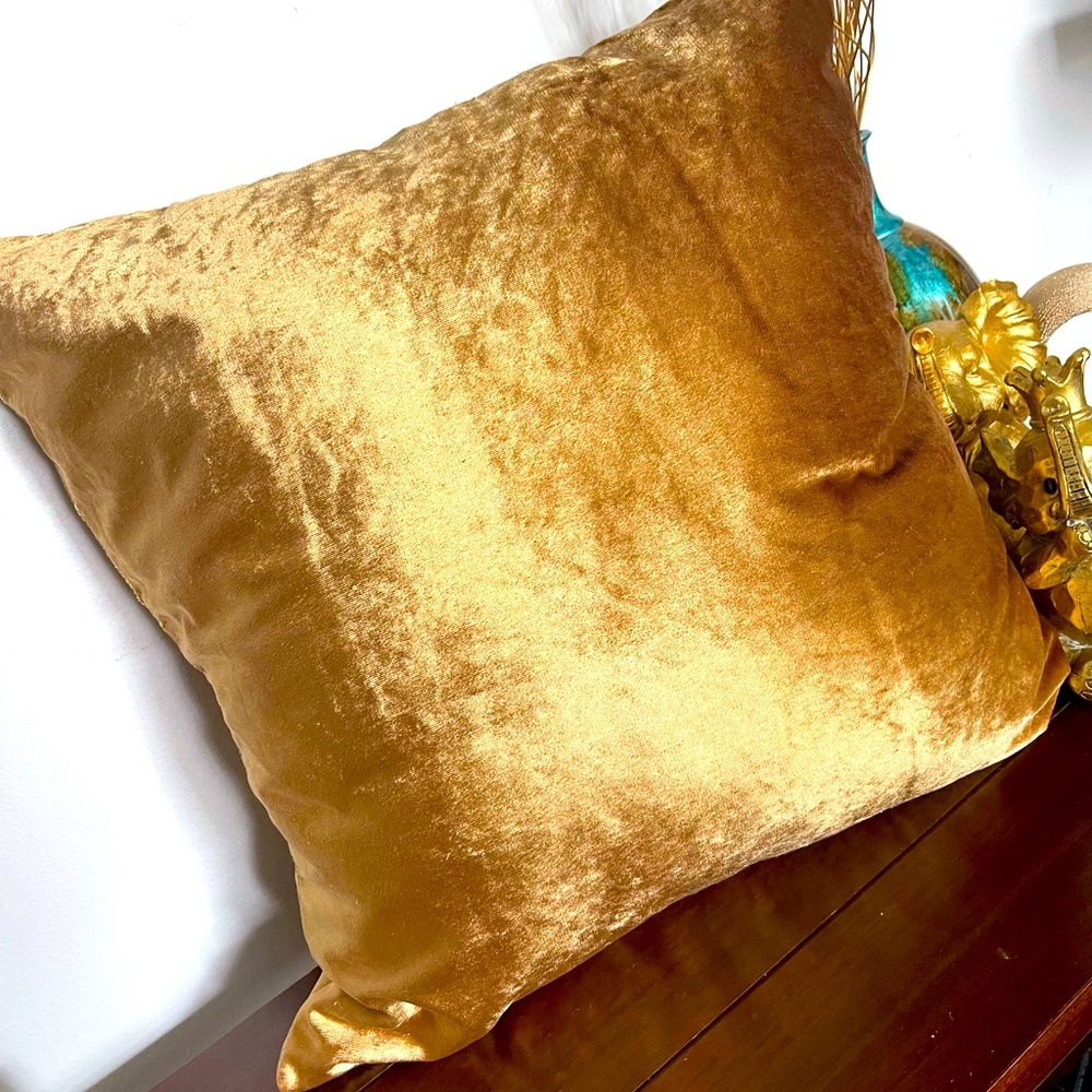 Rich Gold accent pillows